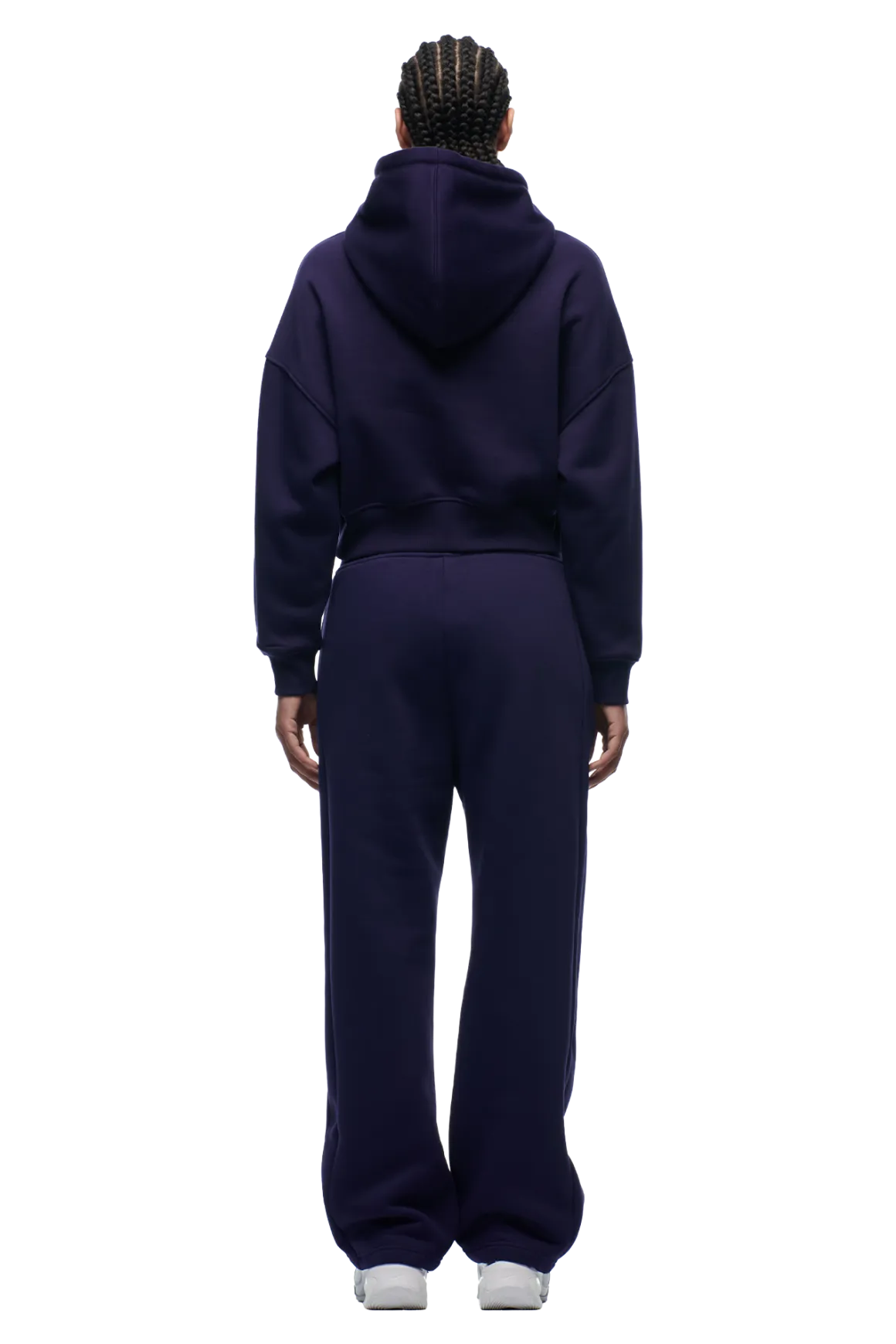 WMNS CROPPED HOODIE ORBIT BLUE