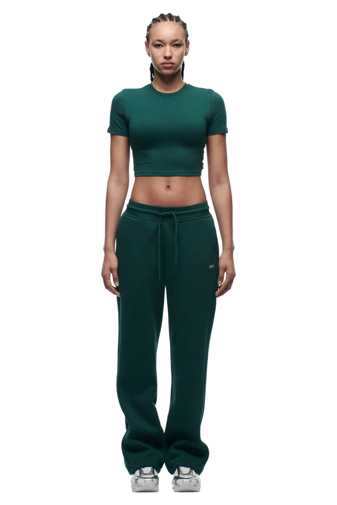 WMNS CROPPED T-SHIRT EVERGREEN
