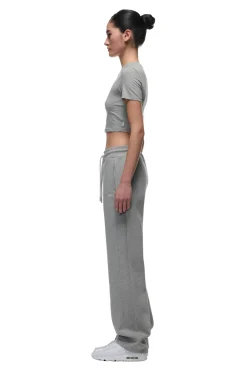 WMNS CROPPED T-SHIRT GREY MELANGE
