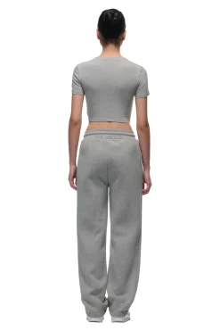 WMNS CROPPED T-SHIRT GREY MELANGE