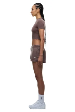 WMNS CROPPED T-SHIRT STONE BROWN