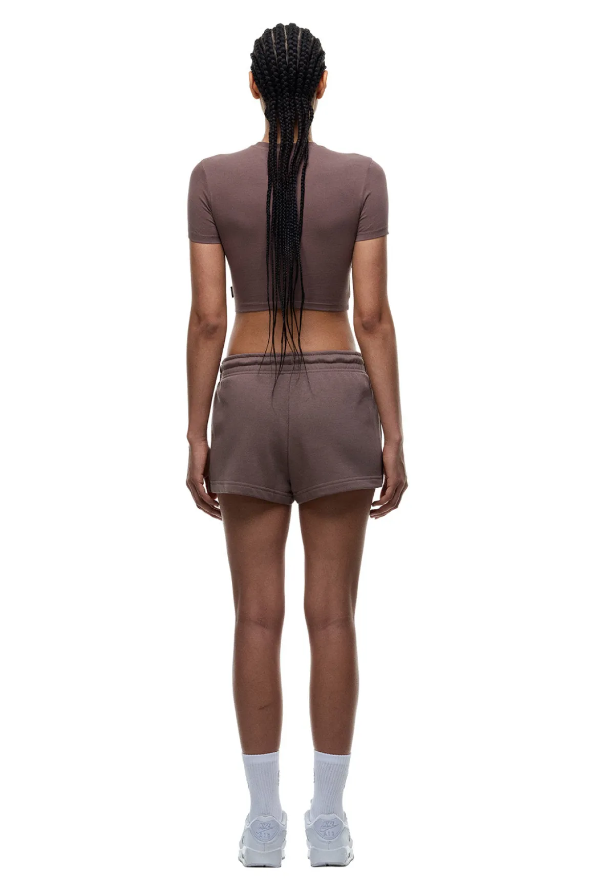 WMNS CROPPED T-SHIRT STONE BROWN