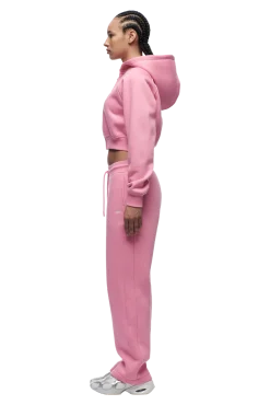 WMNS CROPPED ZIP HOODIE BUBBLEGLOW