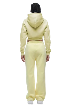 WMNS CROPPED ZIP HOODIE BUTTERCREAM
