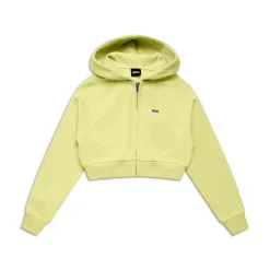 WMNS CROPPED ZIP HOODIE BUTTERCREAM
