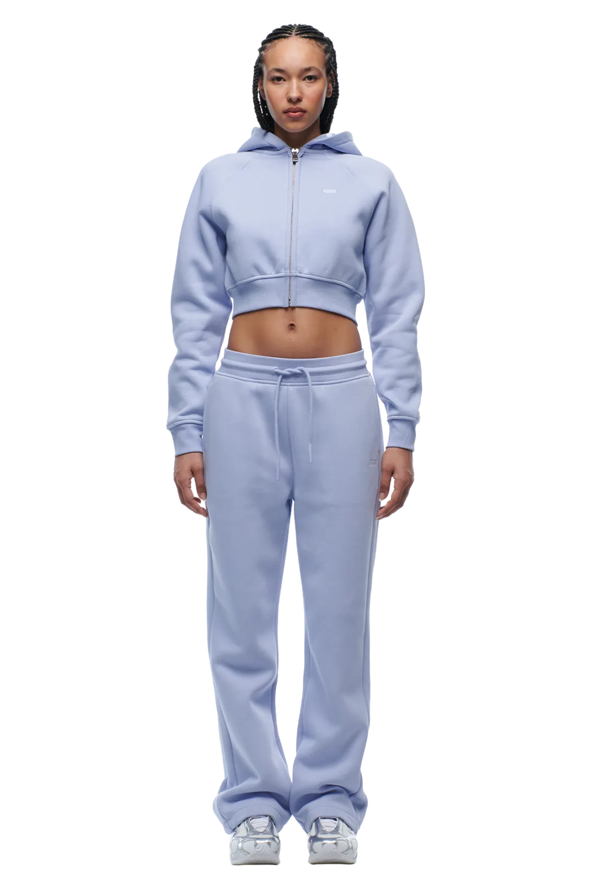 WMNS CROPPED ZIP HOODIE SOFT VIOLET