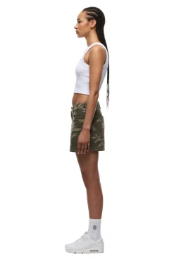 WMNS DENIM SHORTS BLACK/CAMO