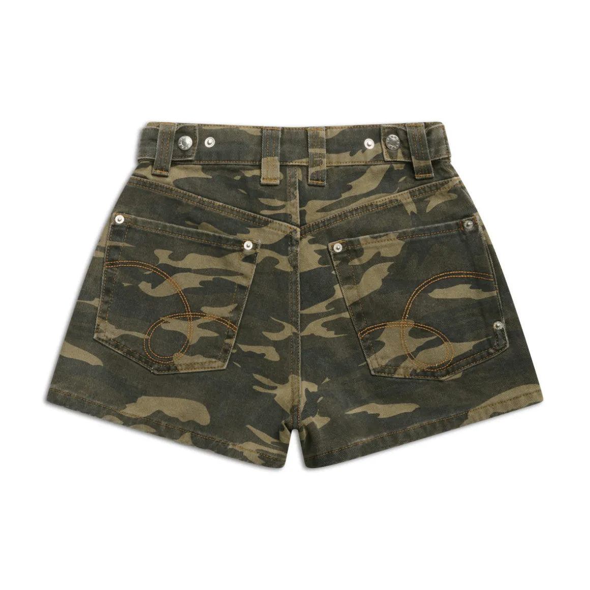 WMNS DENIM SHORTS BLACK/CAMO