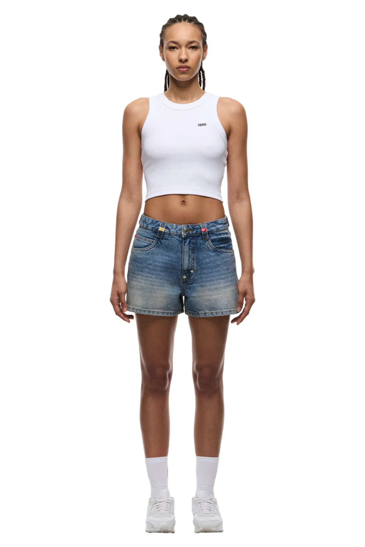 WMNS DENIM SHORTS MEDIUM BLUE DENIM
