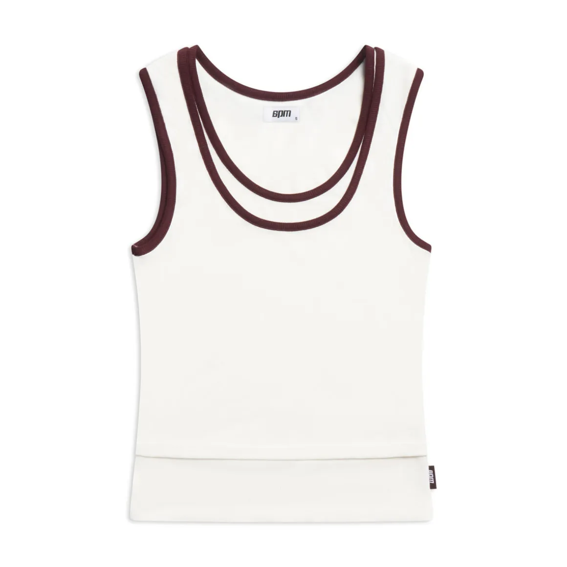 WMNS DOUBLE LAYER TANKTOP COCONUT WHITE