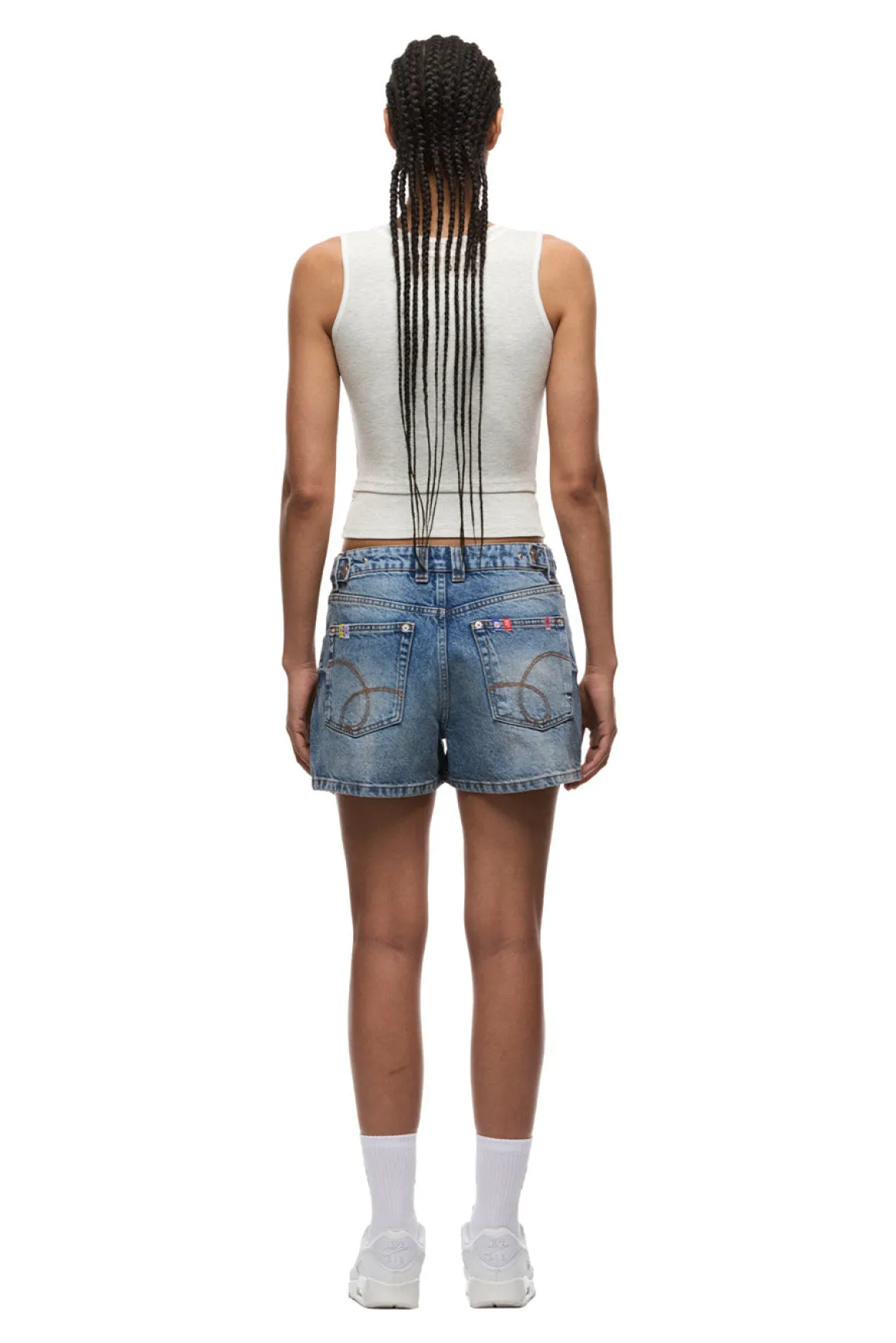 WMNS DOUBLE LAYER TANKTOP LIGHT GREY MELANGE