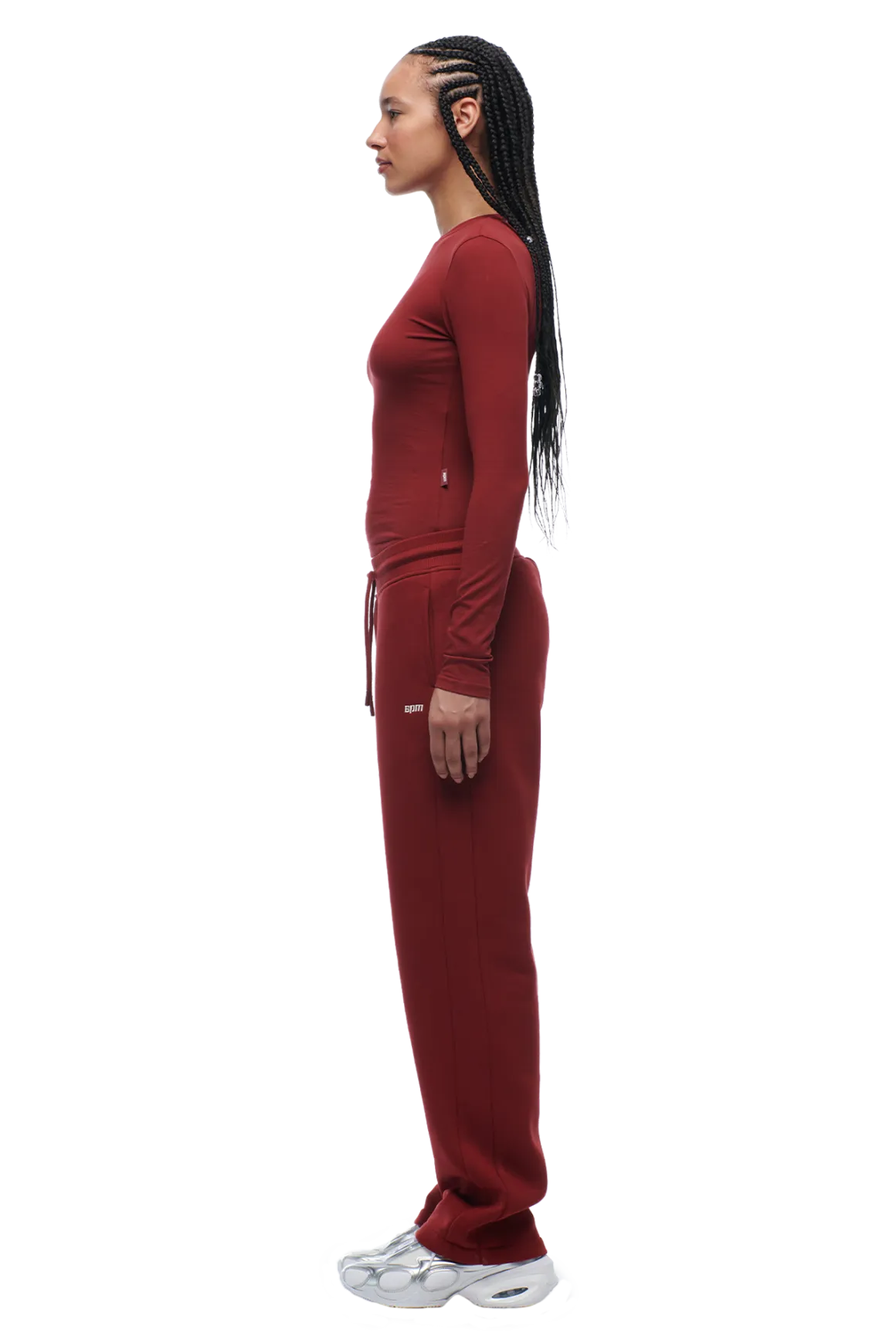 WMNS LONGSLEEVE WINE RED