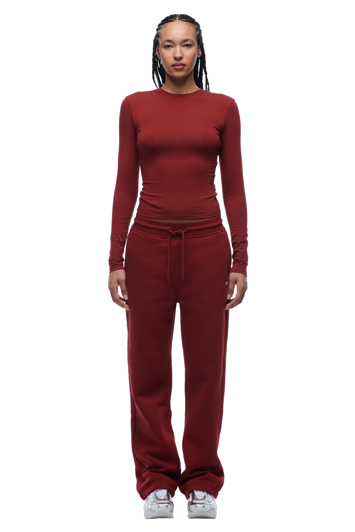 WMNS LONGSLEEVE WINE RED