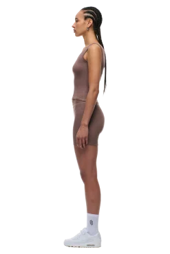 WMNS RIBBED TANKTOP SANDSTONE