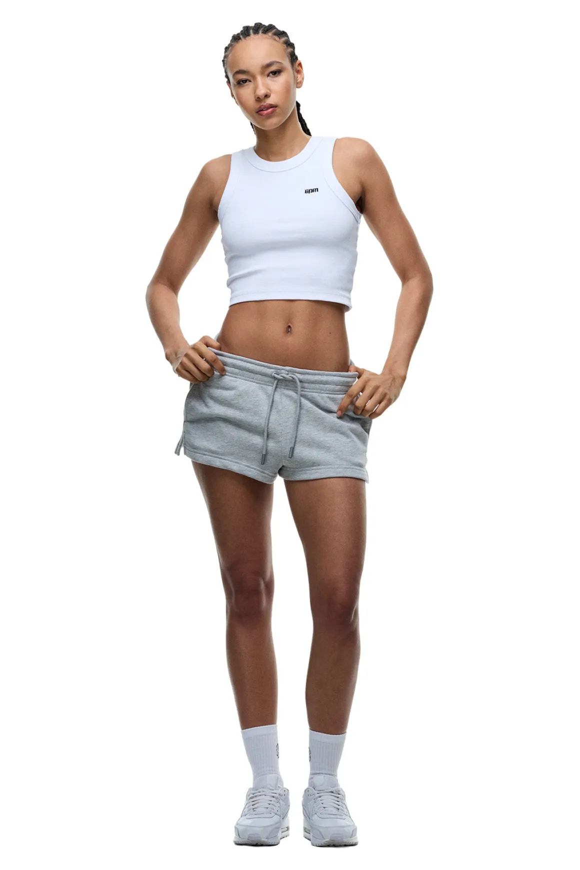 WMNS SHORTS GREY MELANGE