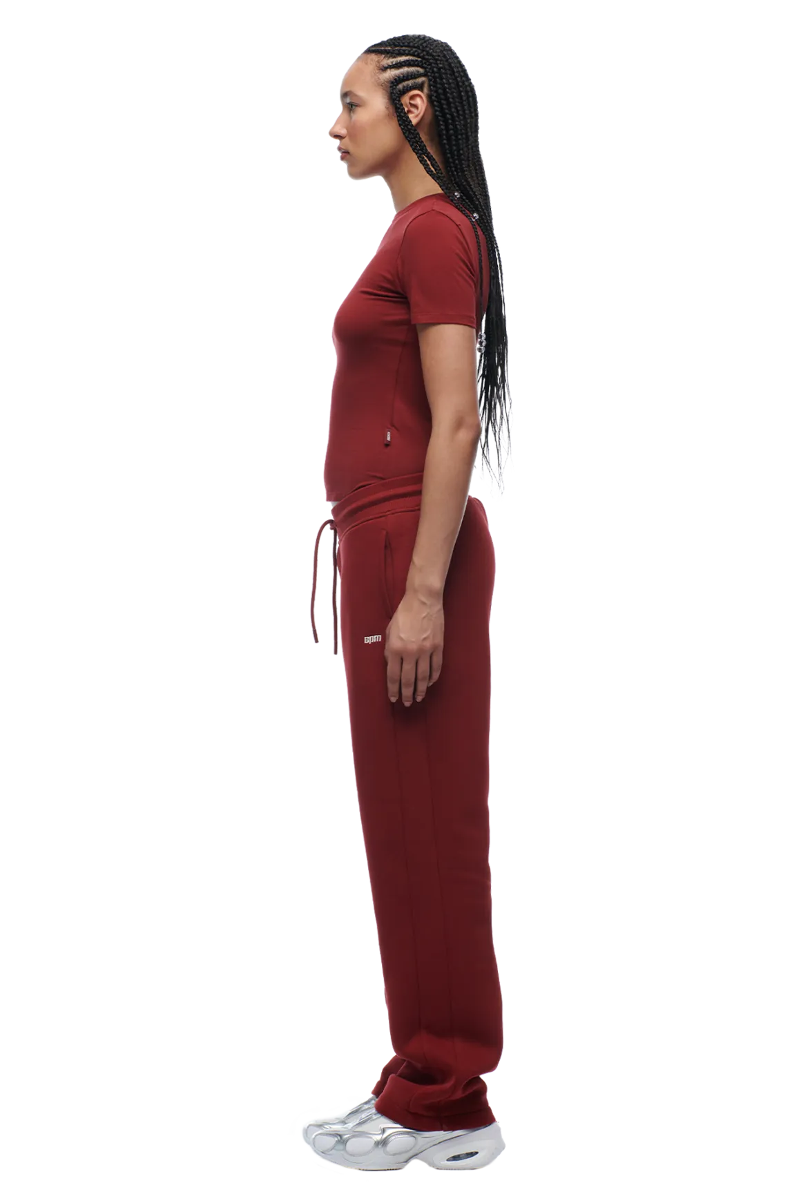 WMNS T-SHIRT WINE RED