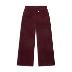 WMNS VELVET DENIM BORDEAUX RED
