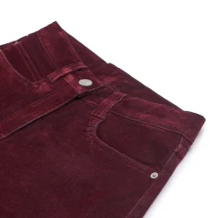 WMNS VELVET DENIM BORDEAUX RED