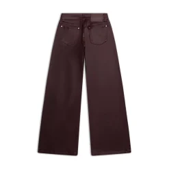 WMNS WIDE DENIM DARK BURGUNDY