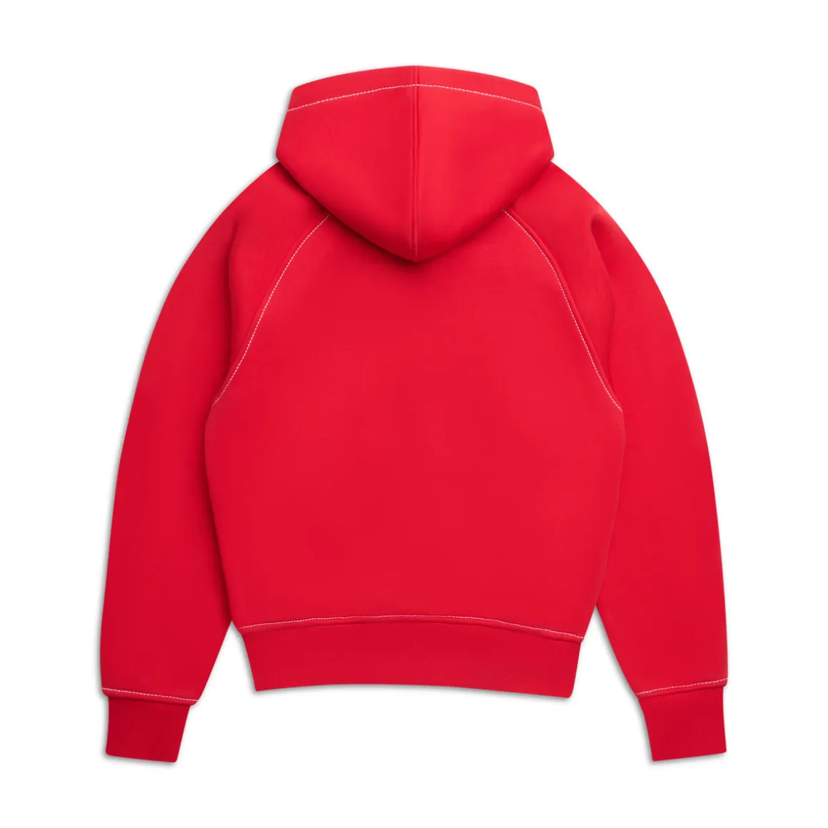 WORDMARK ZIPPER HOODIE TOMATO RED