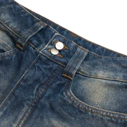 X-TRA WIDE DENIM SHORTS DARK BLUE