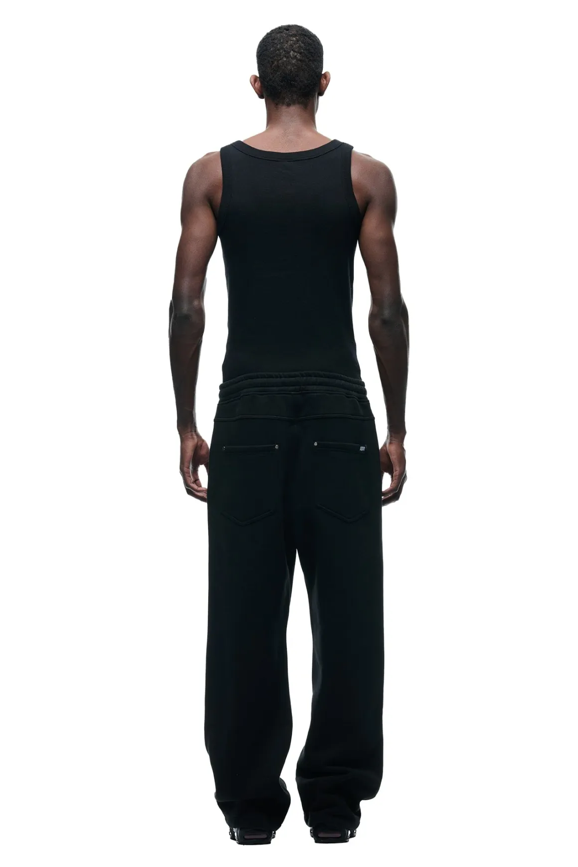 X-TRA WIDE 5-POCKET JOGGER BLACK