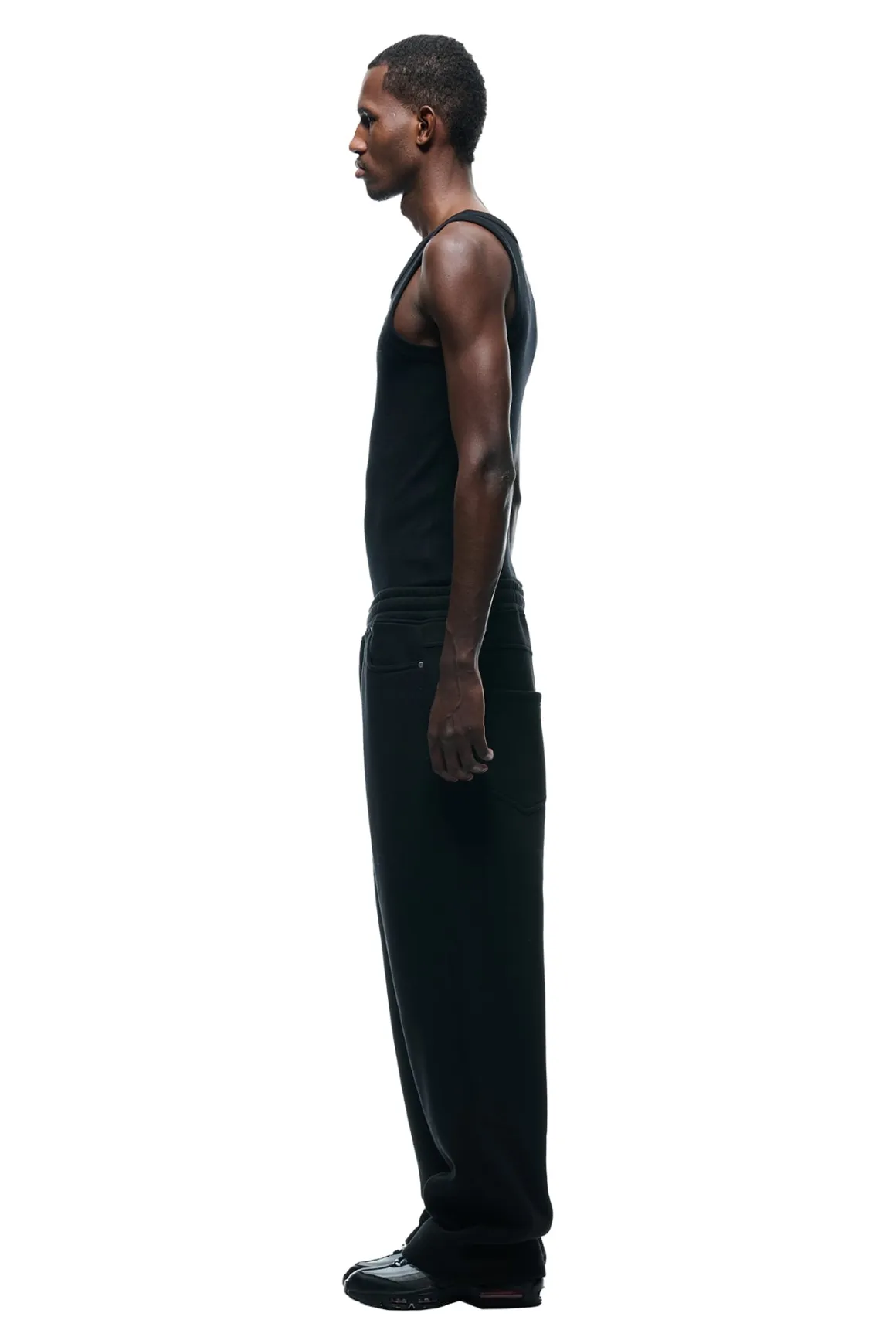 X-TRA WIDE 5-POCKET JOGGER BLACK