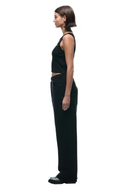 X-TRA WIDE 5-POCKET JOGGER BLACK