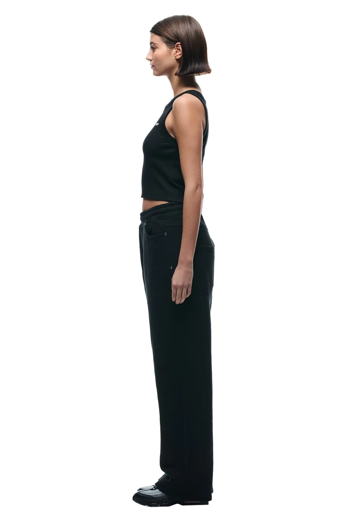 X-TRA WIDE 5-POCKET JOGGER BLACK