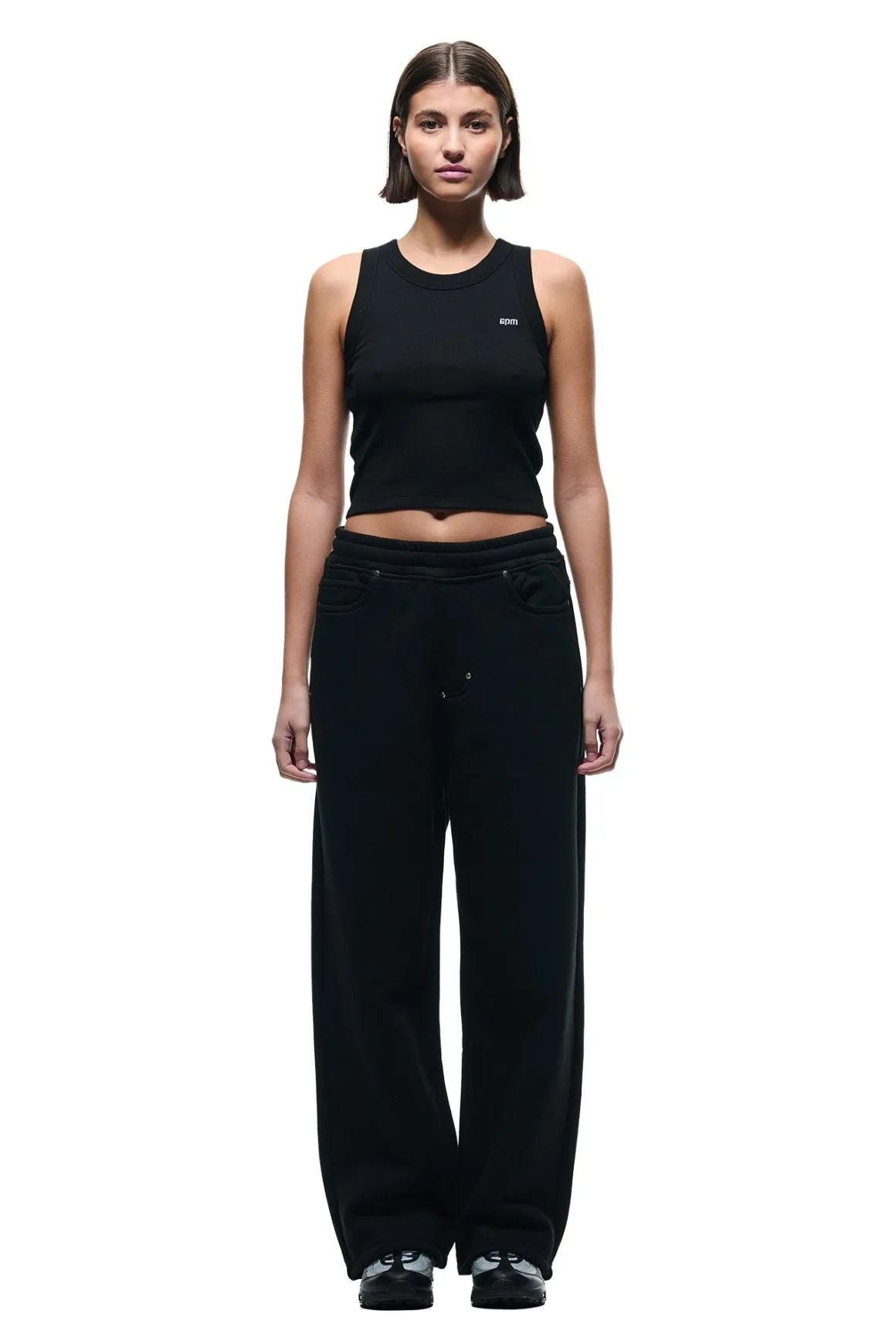 X-TRA WIDE 5-POCKET JOGGER BLACK