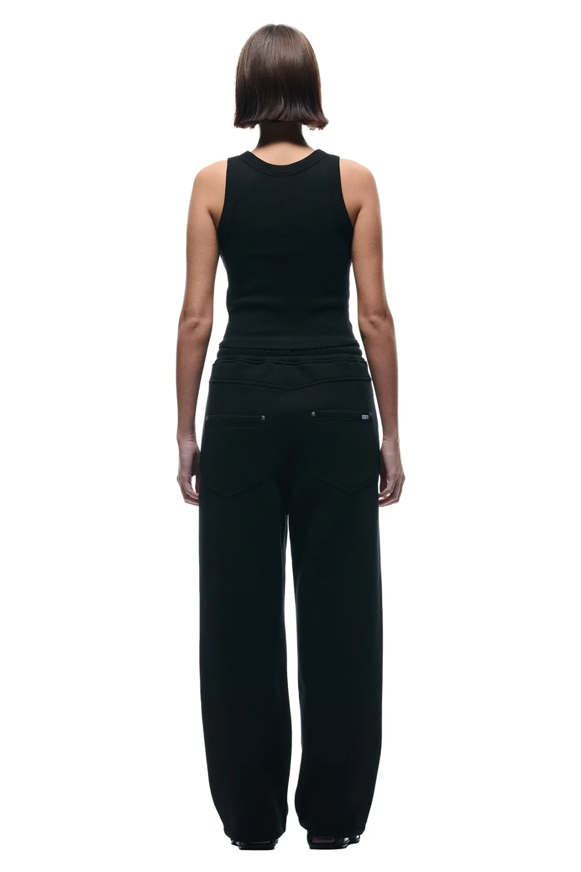 X-TRA WIDE 5-POCKET JOGGER BLACK