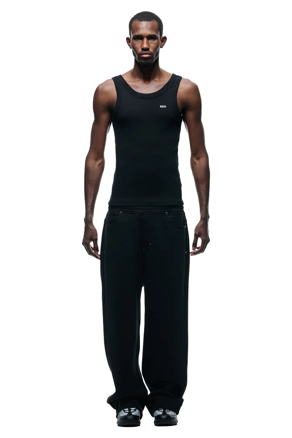 X-TRA WIDE 5-POCKET JOGGER BLACK