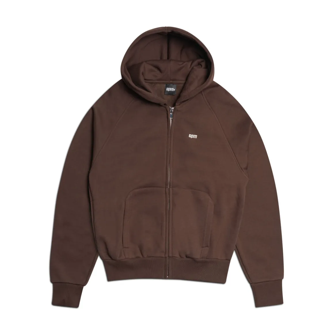 ZIP HOODIE CHOCOLATE BROWN