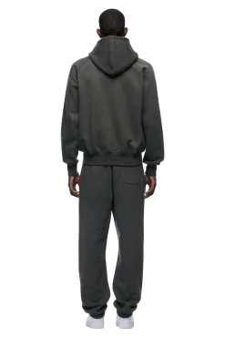 ZIP HOODIE DARK GREY MELANGE
