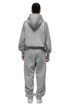 ZIP HOODIE GREY MELANGE