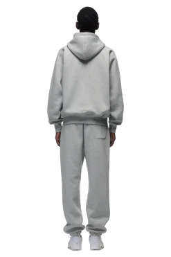 ZIP HOODIE GREY MELANGE