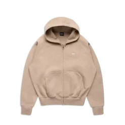 ZIP HOODIE MOCCA CREAM