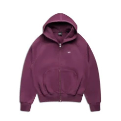 ZIP HOODIE PLUM