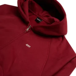 ZIP HOODIE WINE RED